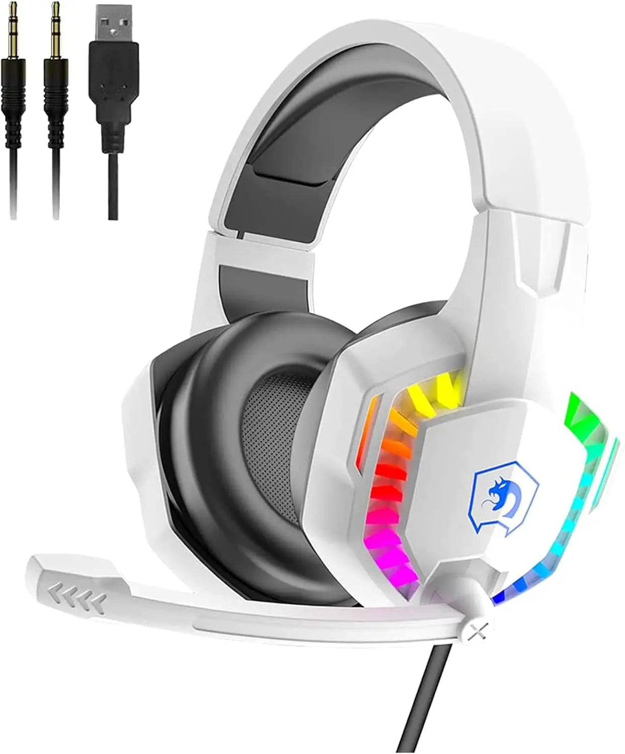 Attack Shark Wired Gaming Headset RGB Backlight Microphone