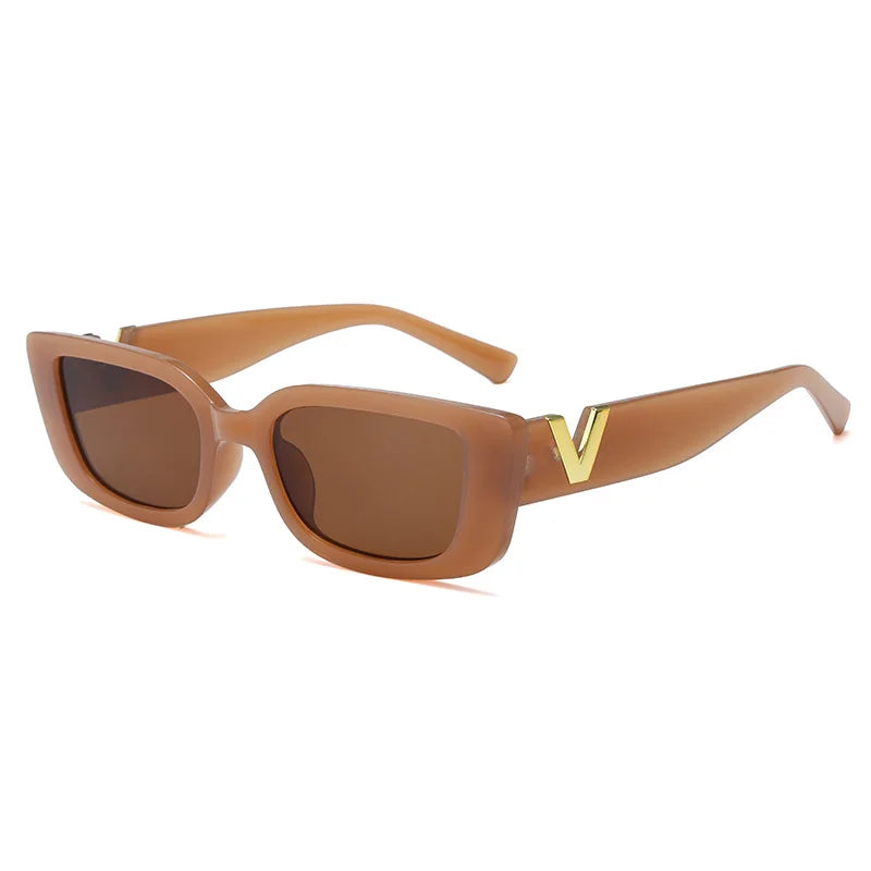 Small Frame V Shaped Sunglasses For Women UV400 Eyewear