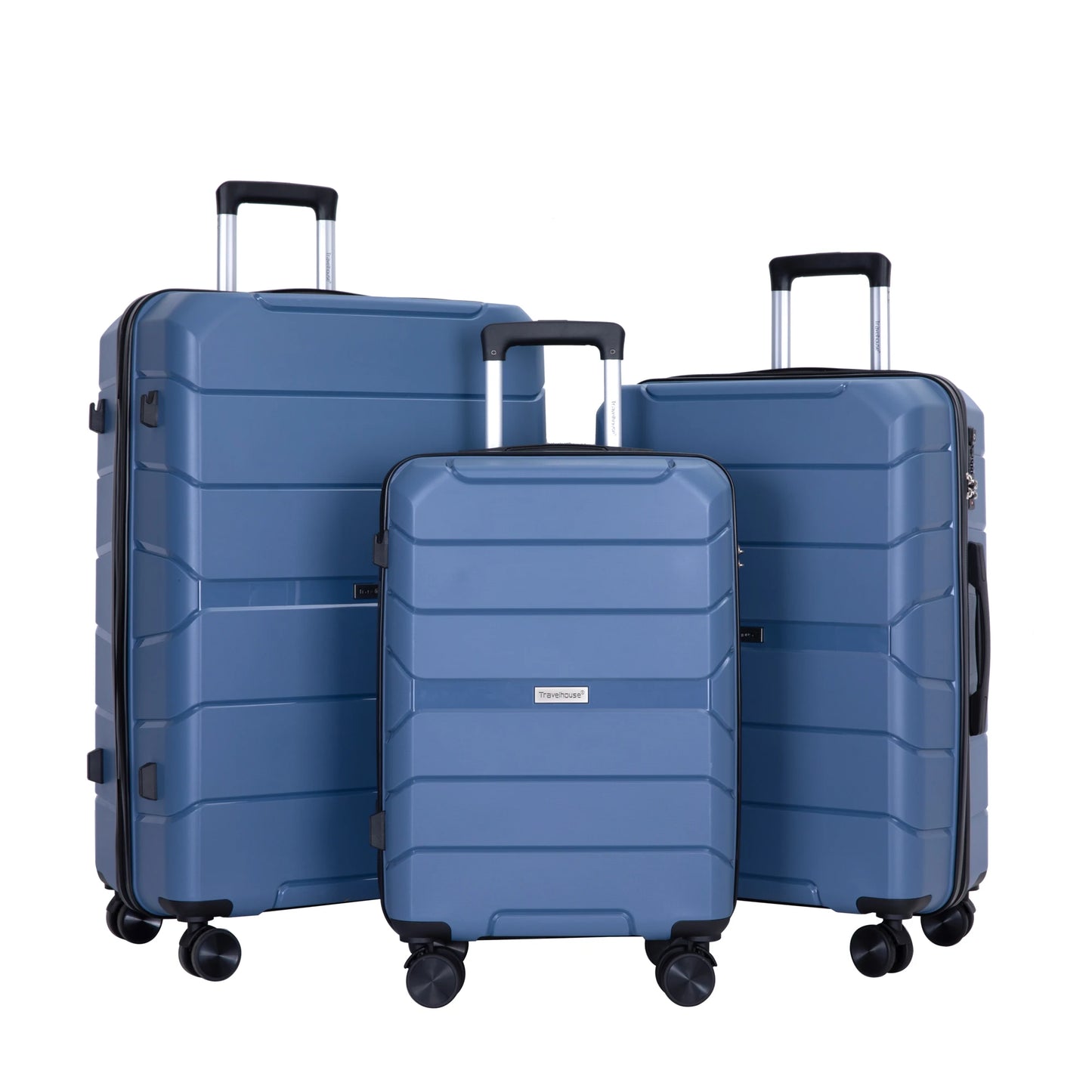 Travelhouse Hardshell Spinner Lightweight Luggage Set With TSA Lock 3-Piece