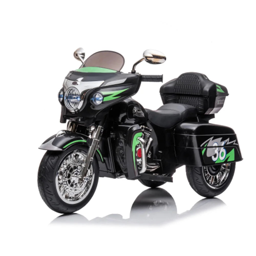 Kids Electric Ride On Motorcycle 12V Dual Seat For Kids