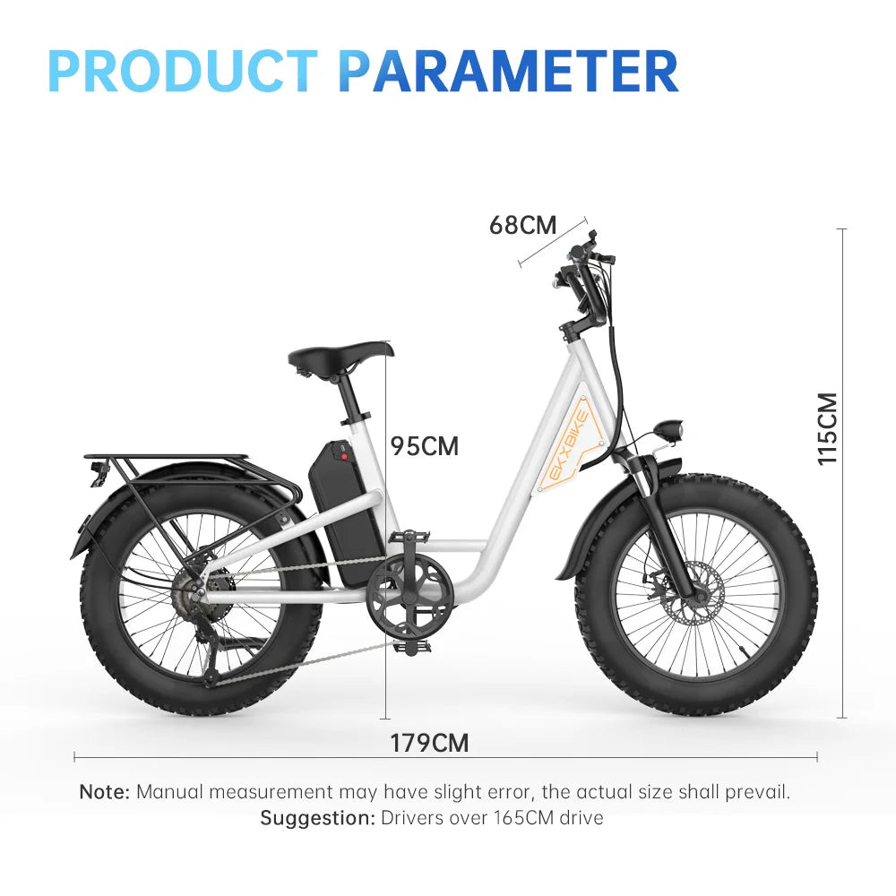 EKX L1 1000W Electric Bike With Removable Battery 34MPH