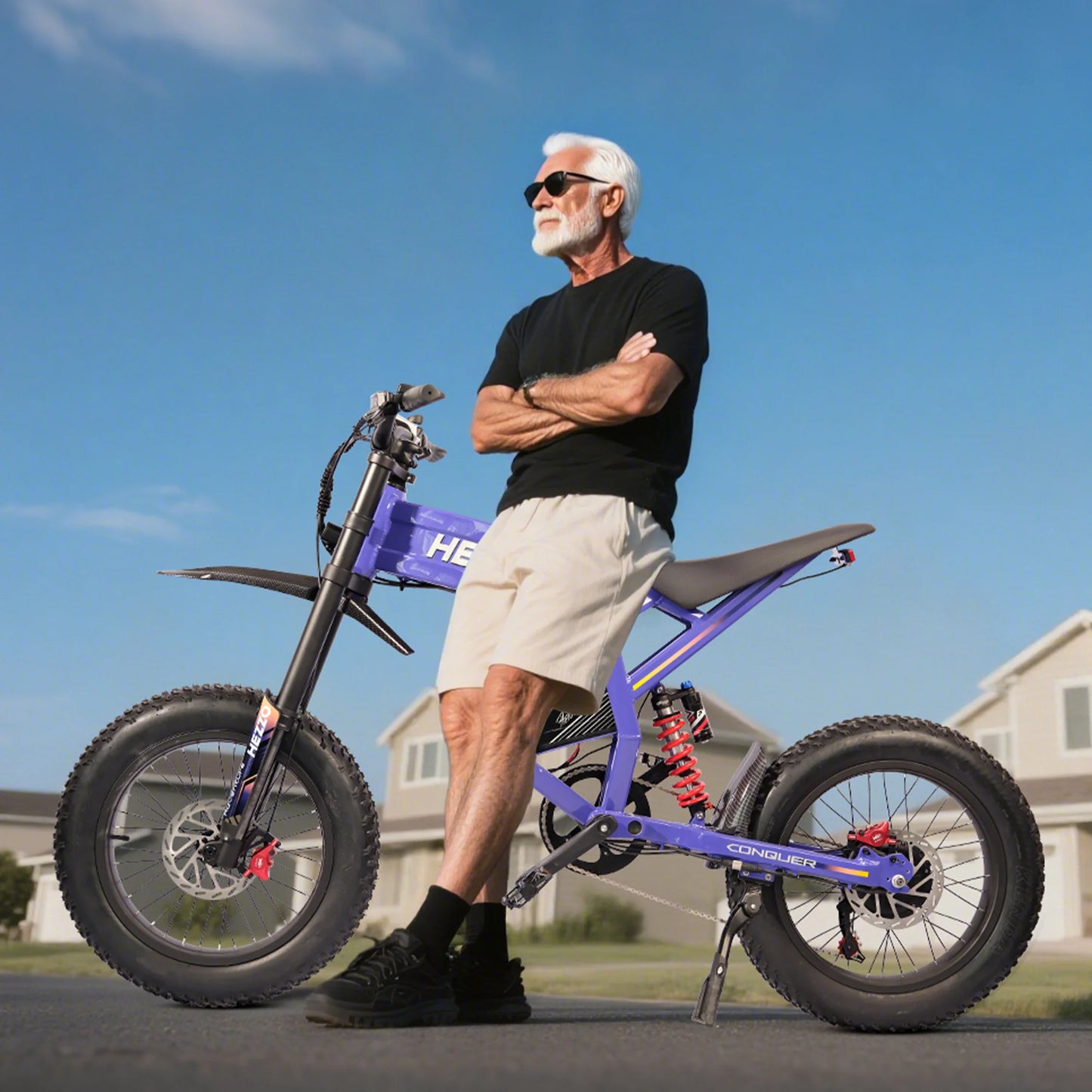 HEZZO D5 Electric Dirt Bike 60V 3000W Fat Tire Ebike