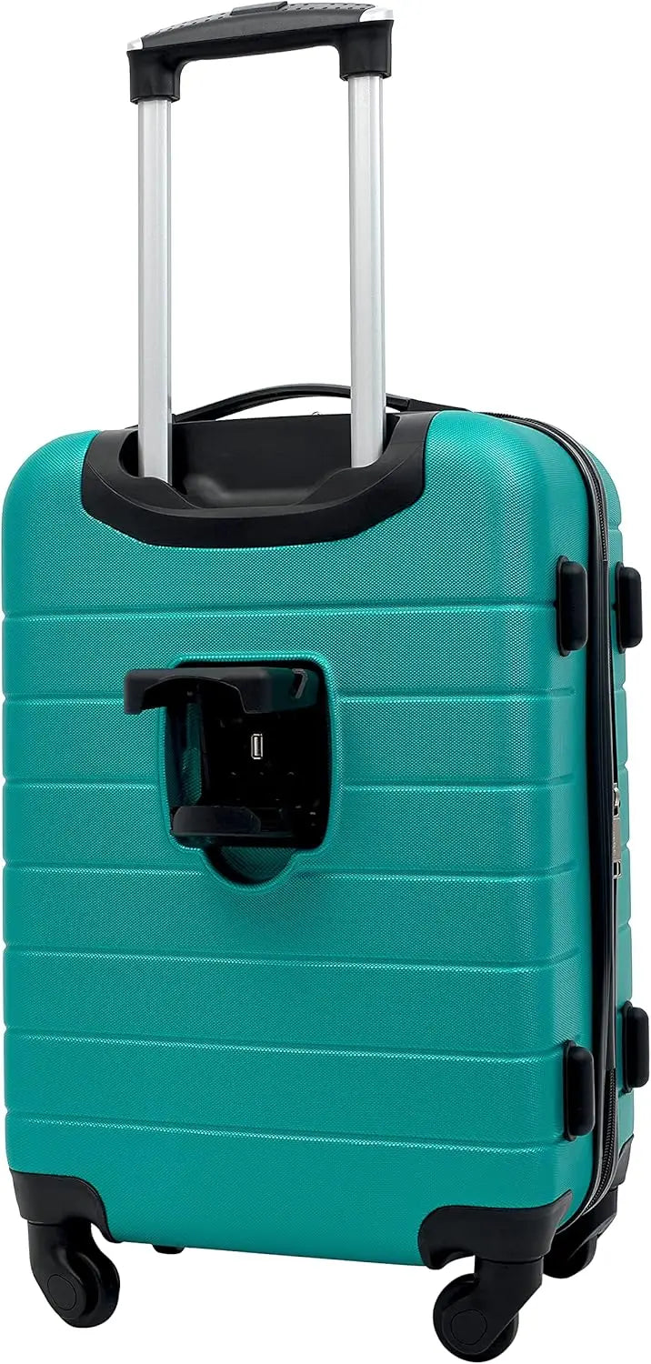 Caster Smart Spinner Hardside Luggage Set Expandable Two Piece