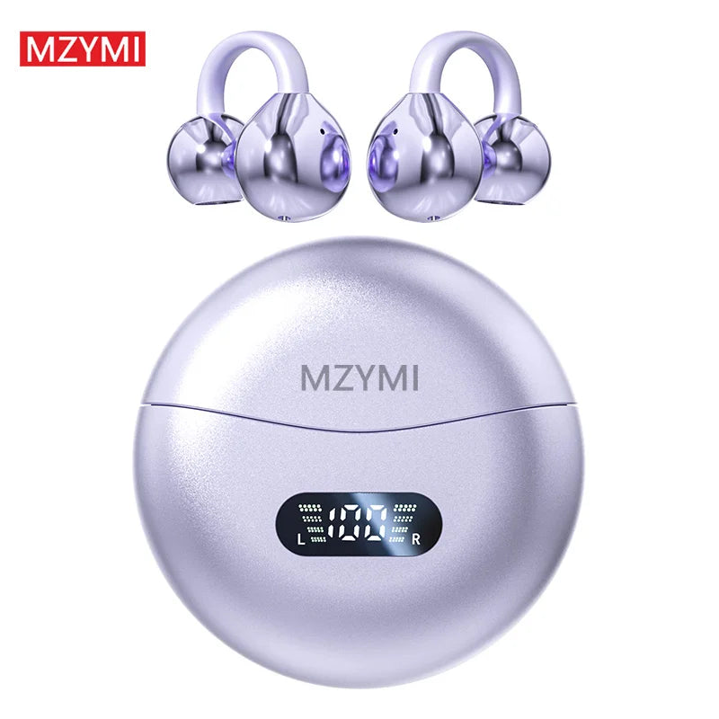 INMAS MZYMI Bluetooth 5.4 Earphones Earclip Sports Earbuds With LED Display
