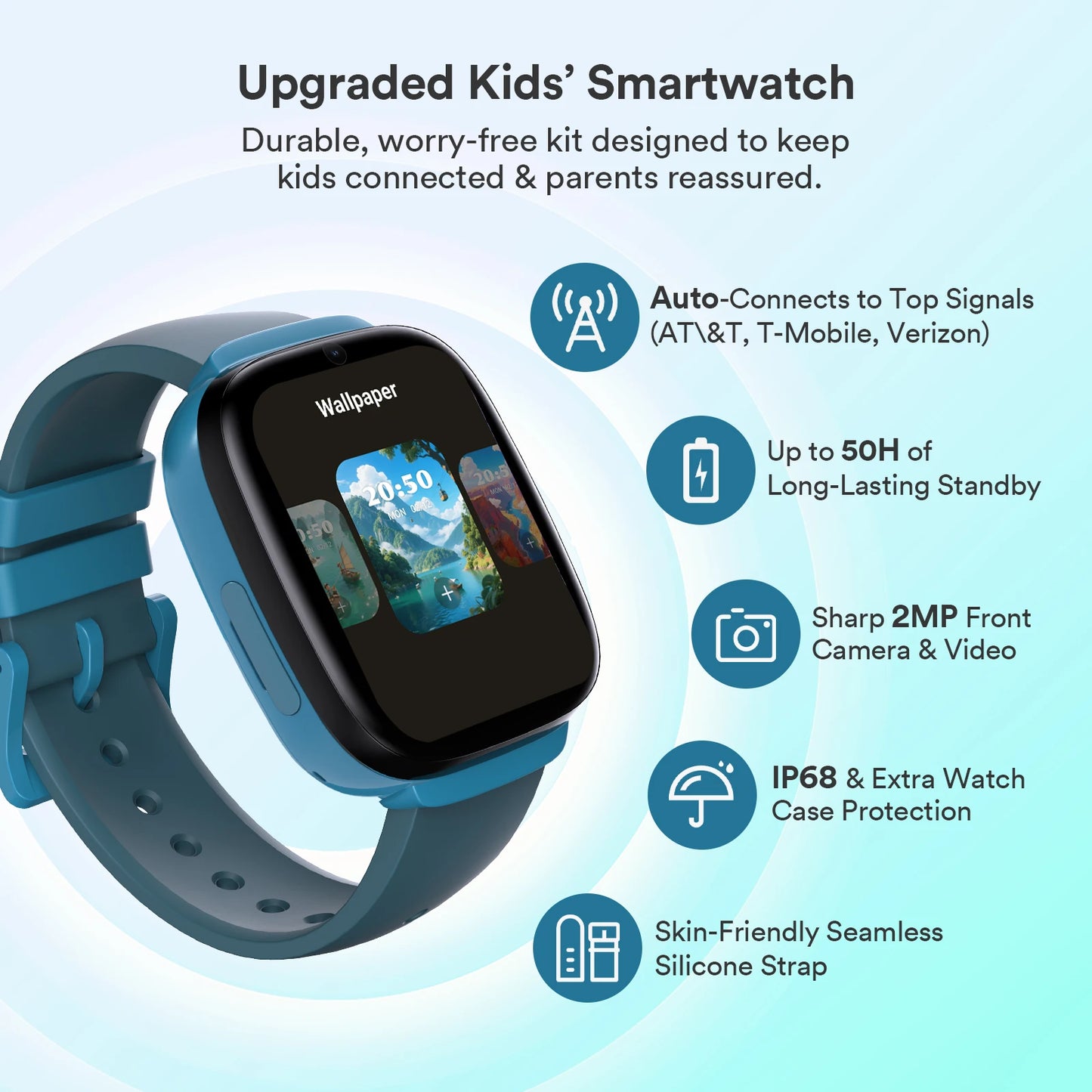 EIOTMART 4G Kids Smartwatch GPS Tracker With SOS Call