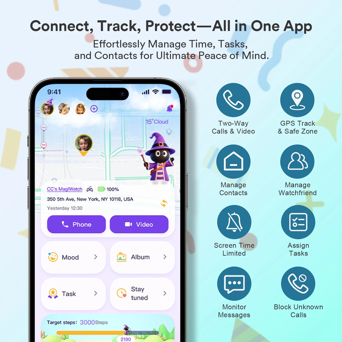 EIOTMART 4G Kids Smartwatch GPS Tracker With SOS Call