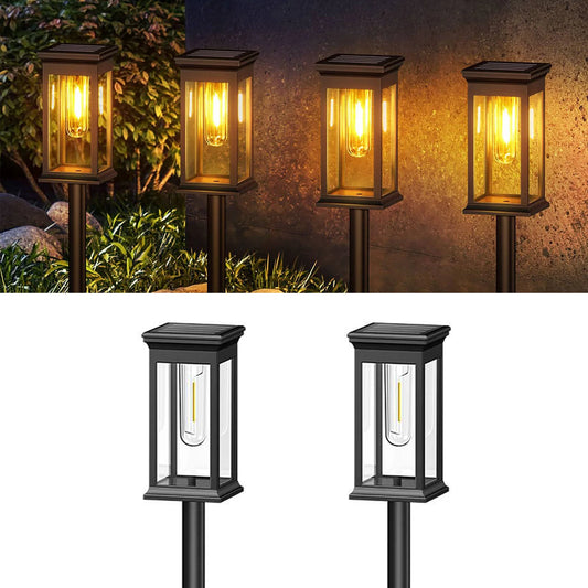 KPSTEK Solar Lights Warm White 2700K for Yard Walkway