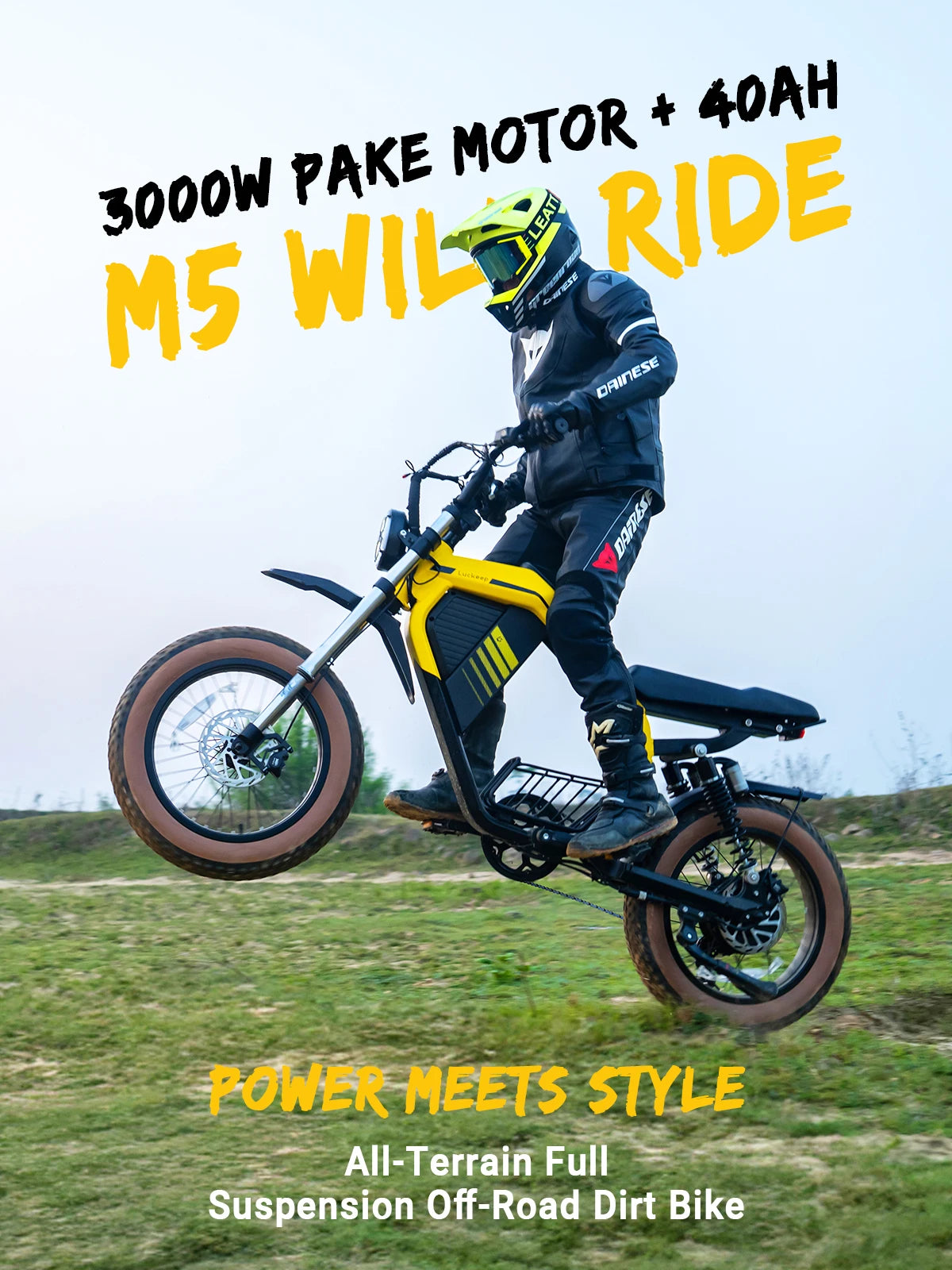 Luckeep M5 Ultra Electric Bike DualMotor 3000W Peak BatteryReadyLongRangeExtremePerformance