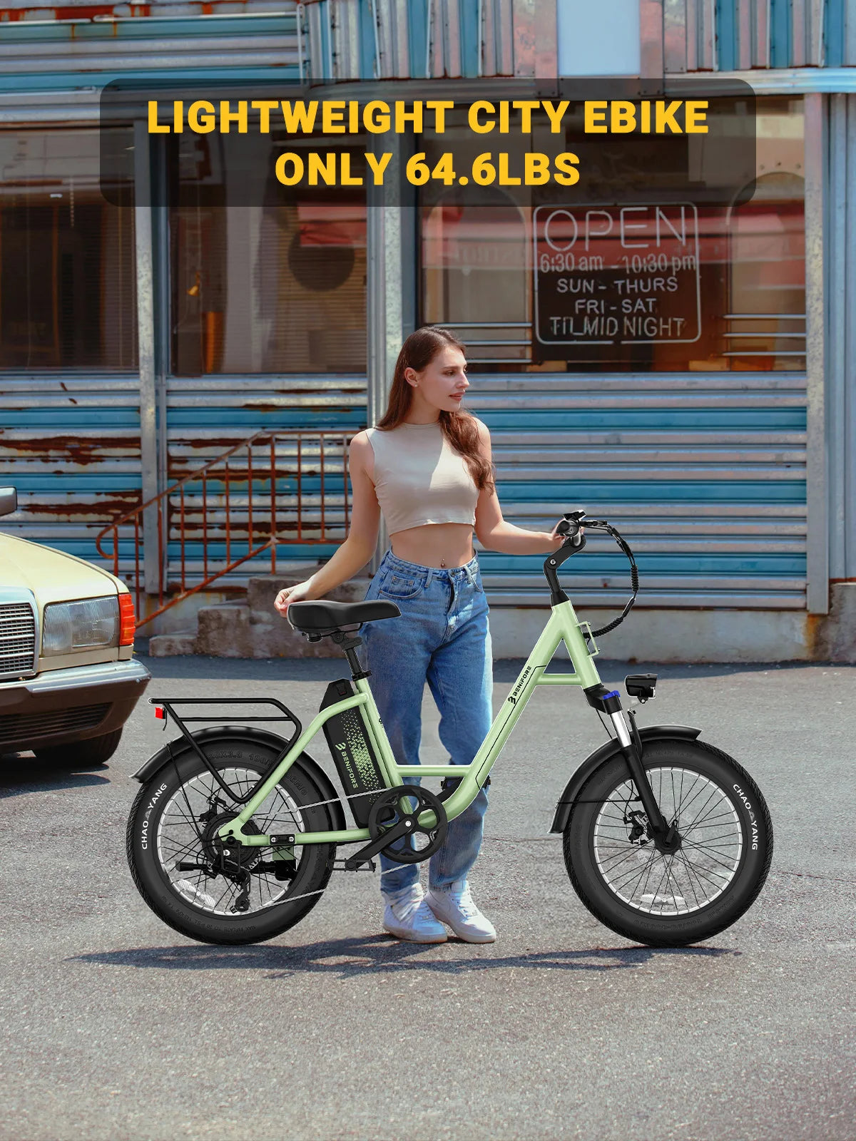 Luckeep C27 Electric Bike for Adults 750W Peak 28MPH Removable 624Wh Battery Fat Tire Ebike