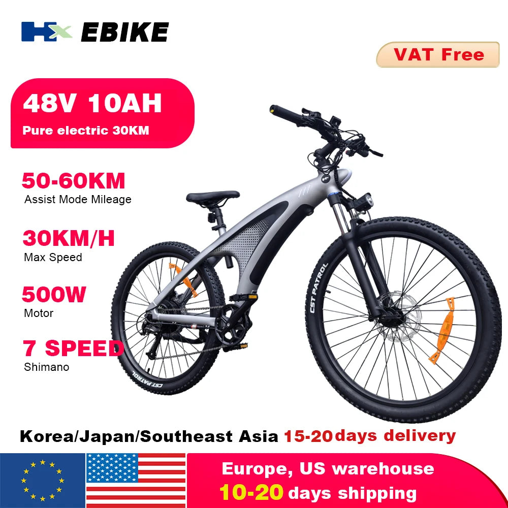 HX Q5 2000W 48V 20Ah Electric AllTerrainAdventureEngineering Mountain Ebike ProEdition