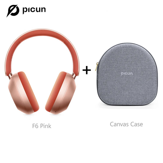 Picun F6 Active Noise Cancelling Bluetooth Headphones With Low Latency