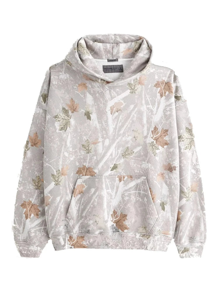 CN Fujian Maple Camouflage Hoodie With Leaf Branch Pattern
