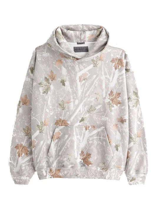 CN Fujian Maple Camouflage Hoodie With Leaf Branch Pattern