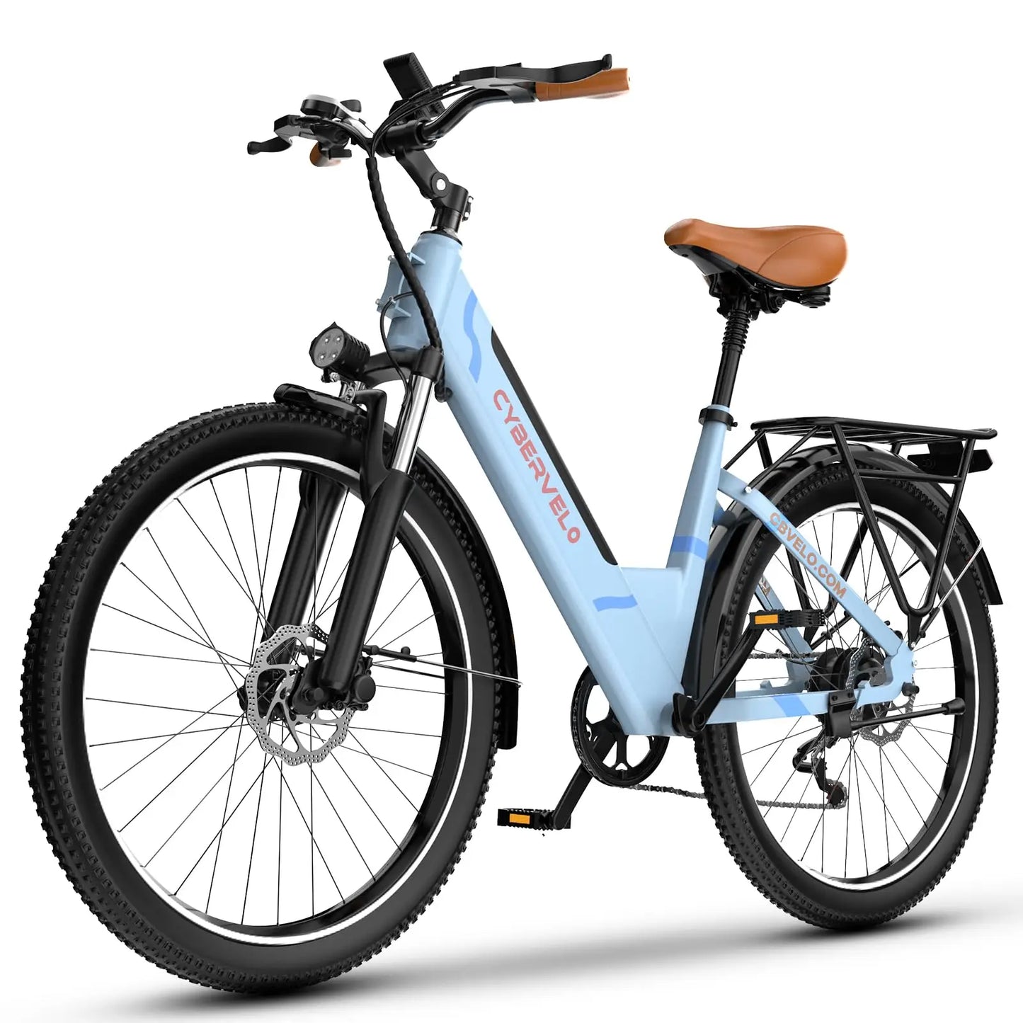 CYBERVELO Electric Bike 7 Speed With Removable Battery