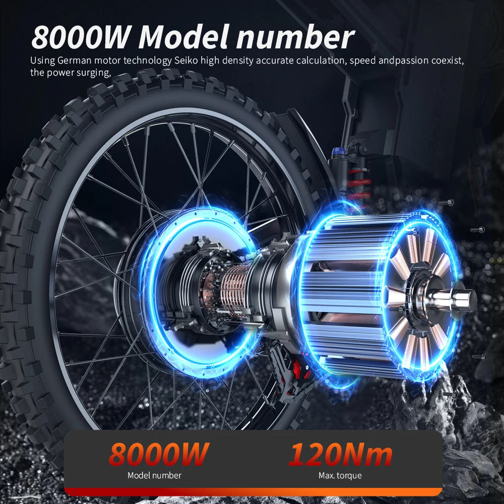 EKXBIKE GTS All Terrain Electric Motorcycle For Adults