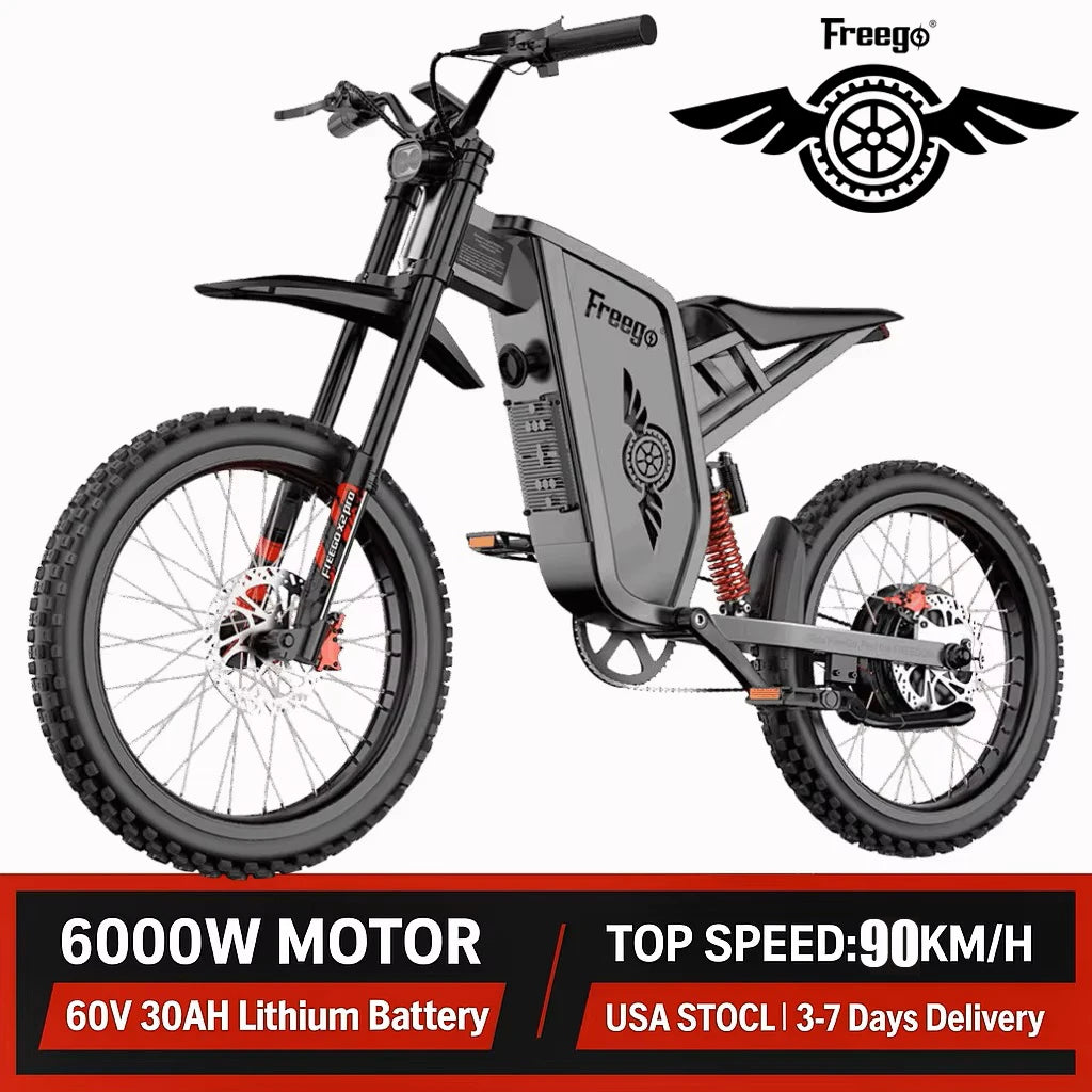 Freego X2 Pro Electric Motorcycle 6000W Off Road Ebike