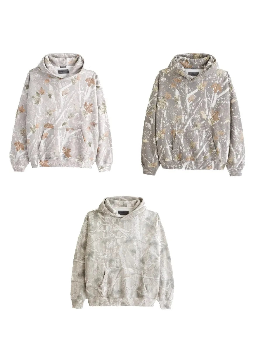 CN Fujian Maple Camouflage Hoodie With Leaf Branch Pattern