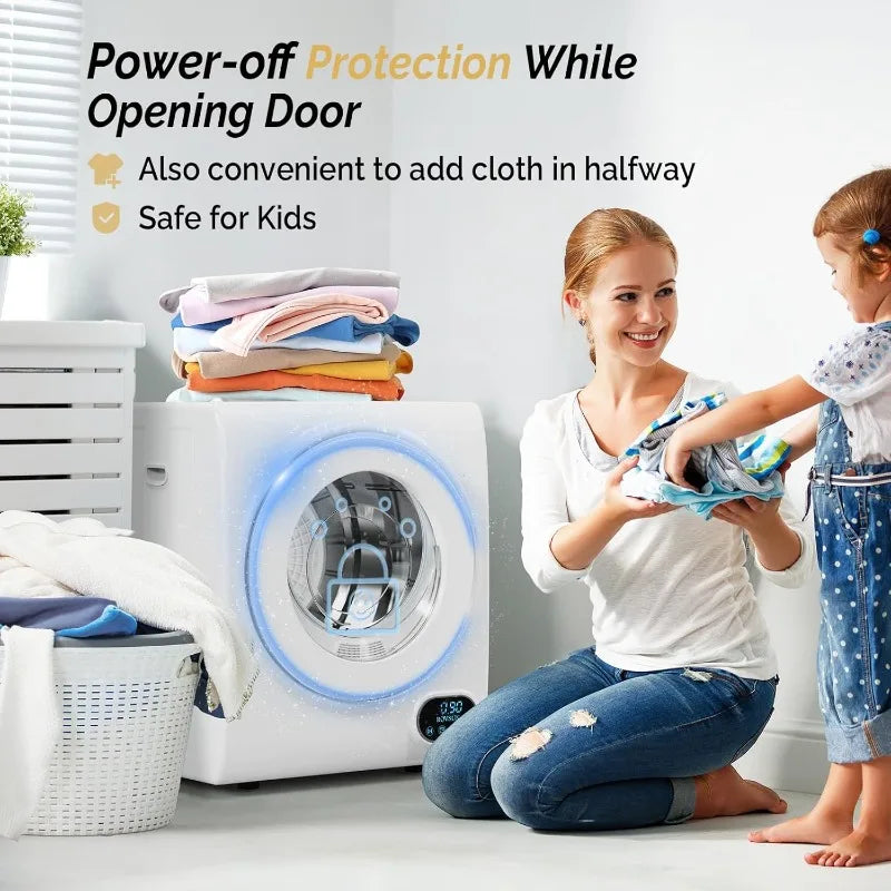 XMSJ Portable 850W Front Load Clothes Dryer 110V