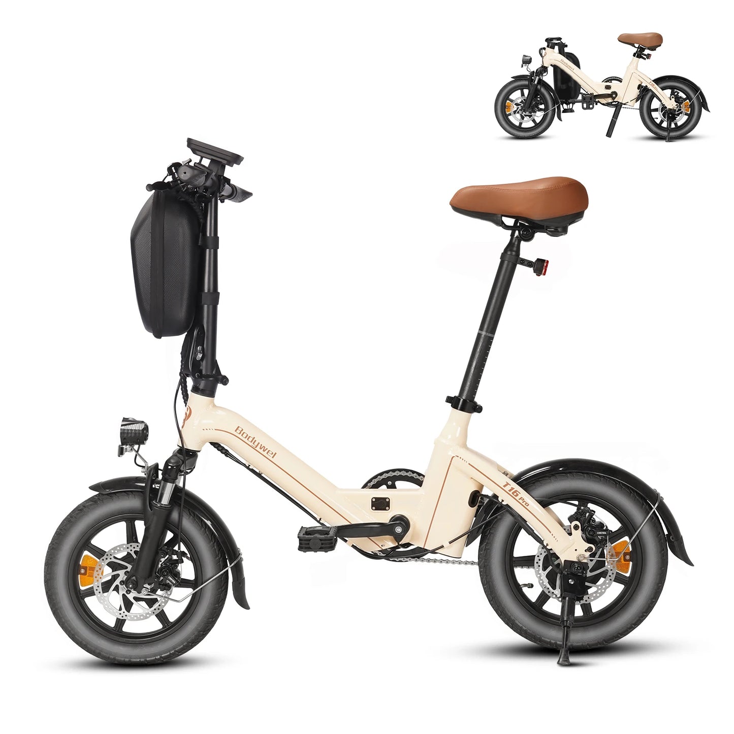 Bodywel T16PRO Folding 14 Inch Electric Bicycle 250W 36V CE Certified