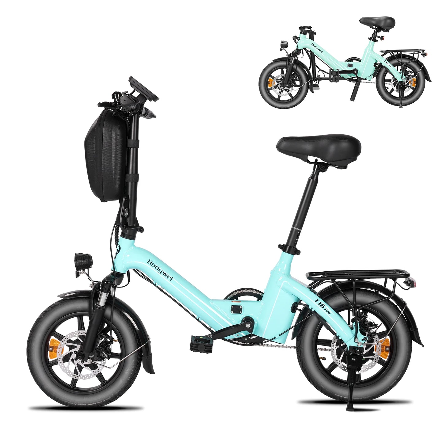 Bodywel T16PRO Folding 14 Inch Electric Bicycle 250W 36V CE Certified