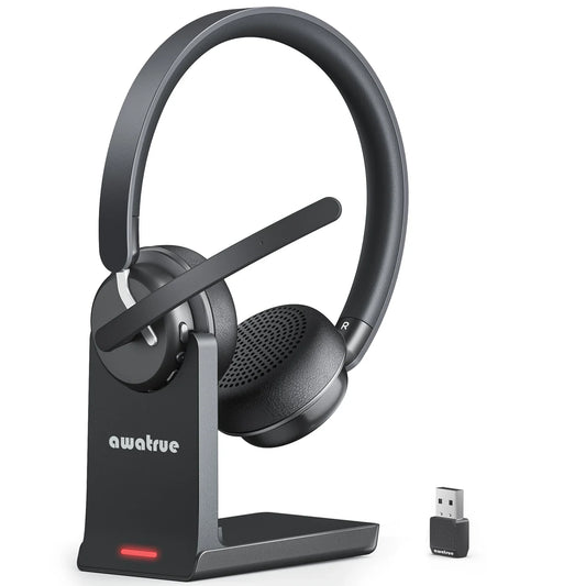 AWATRUE EH11 Wireless Bluetooth Headset With Charging Base