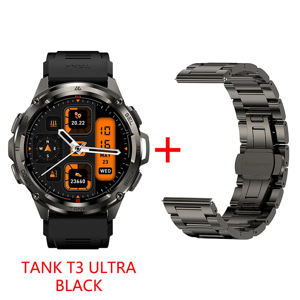 KOSPET Tank T3 Ultra GPS Smart Watch With Altimeter Barometer