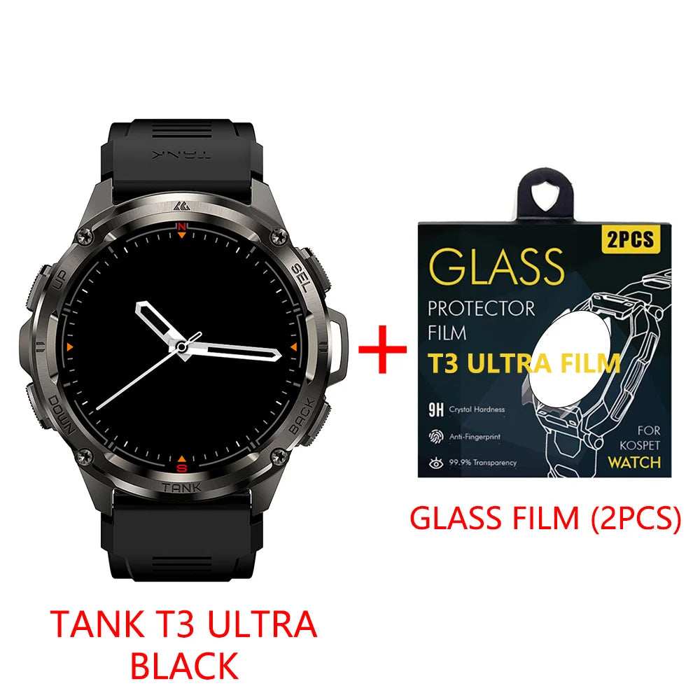 KOSPET Tank T3 Ultra GPS Smart Watch With Altimeter Barometer