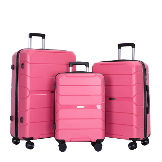 Travelhouse Hardshell Spinner Lightweight Luggage Set With TSA Lock 3-Piece