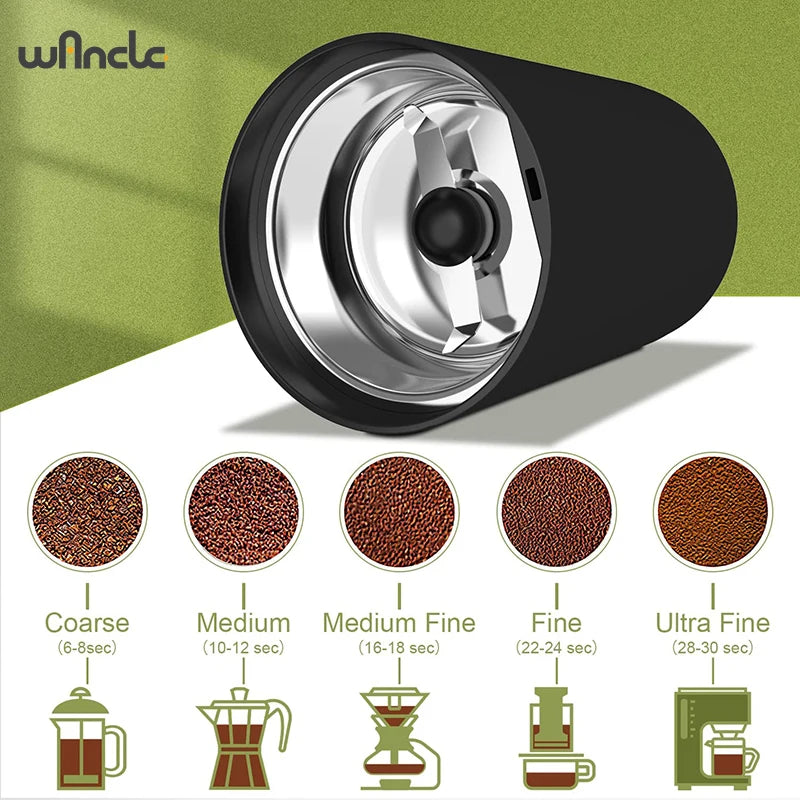 KIRAINAFLY 200W Coffee Grinder Multifunction Blade Machine