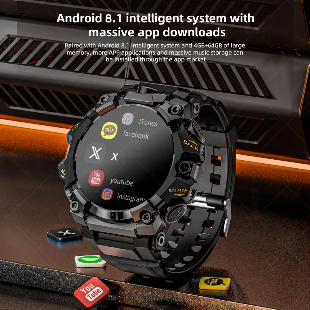 LOKMAT APPLLP 2 Pro Rugged Smartwatch with Dual Camera 4G