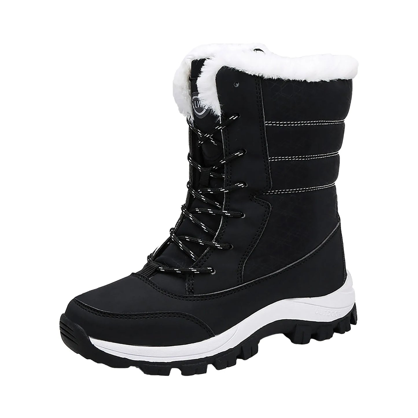 Wide Width Boots For Women Winter Northeast Waterproof Casual Big Size Snow Boots Outdoor Travel Boots сапоги женские зимние