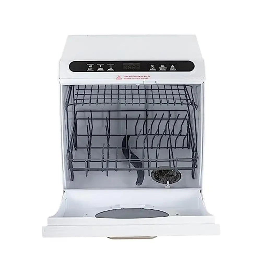 Portable Dishwasher 900W 7L Built-in Water Tank Compact 5 Programs Dual Spray 360° Deep Cleaning Easy Install Dish Washing