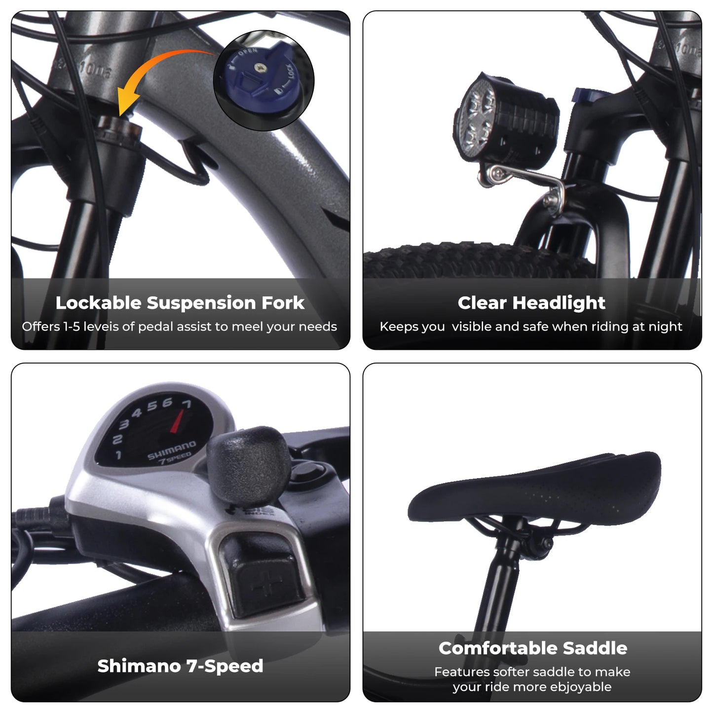 Electric Mountain Bicycle Specifically For Adults With 500W Brushless LithiumBattery