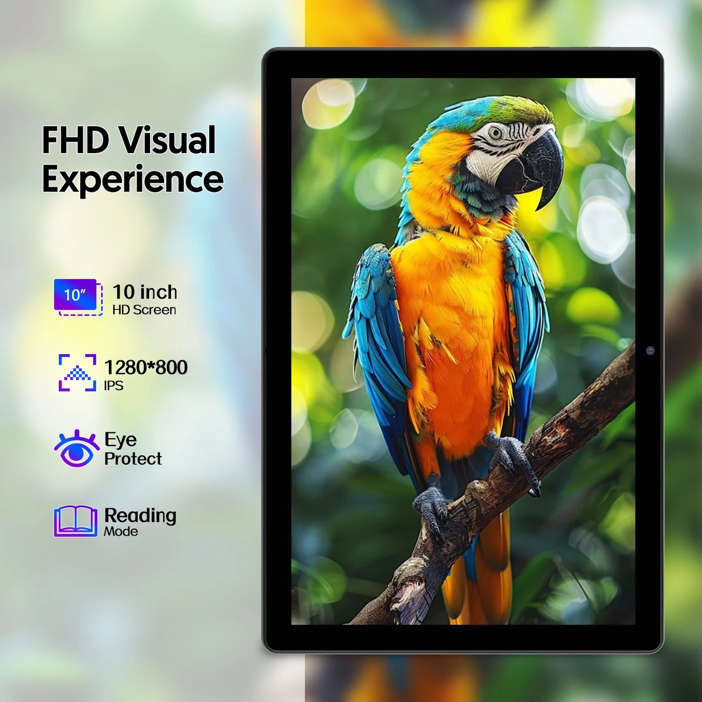 BAKEN Android 14 Tablet Quad-Core 6GB RAM 64GB ROM