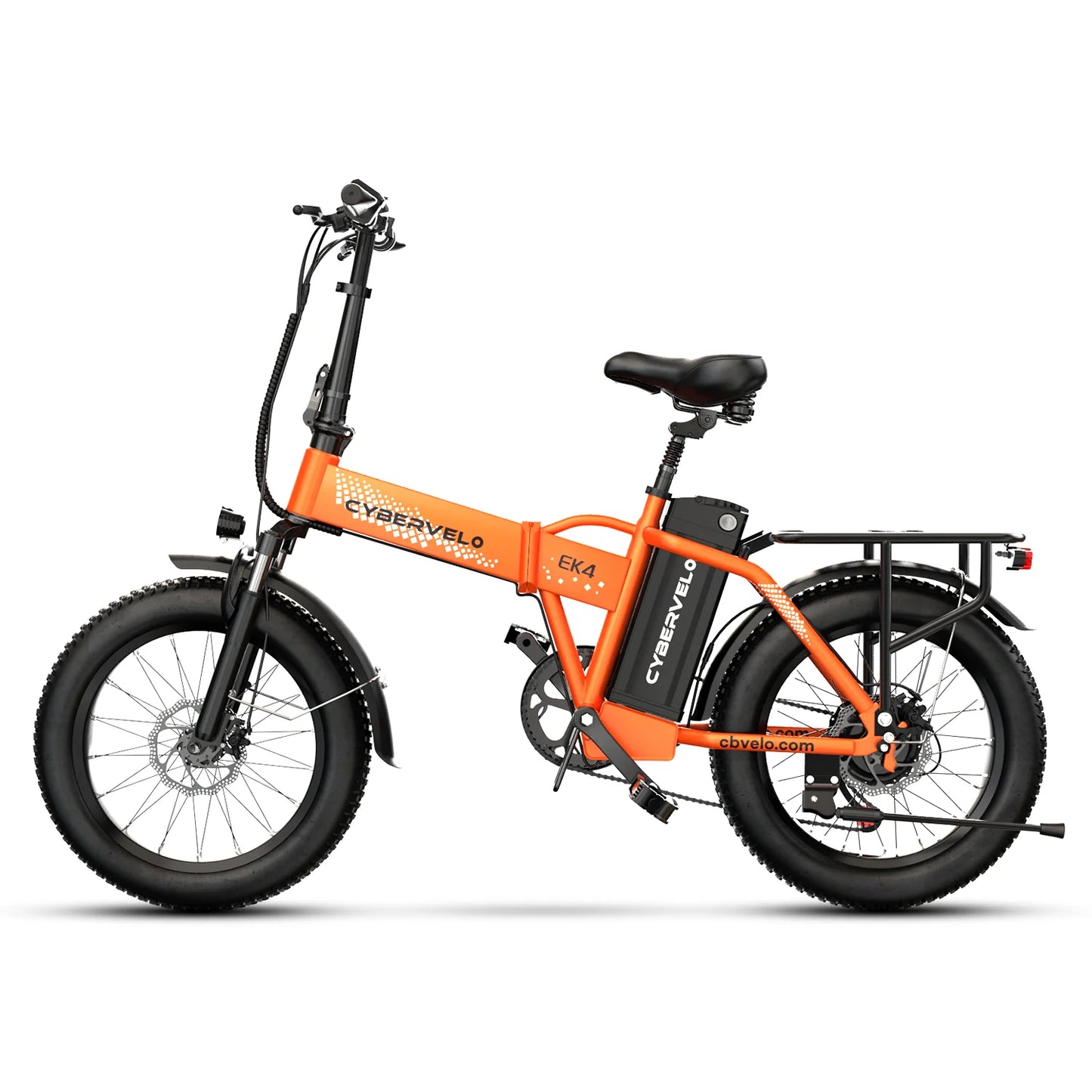 CYBERVELO 1000W Folding Electric Bike with Removable Battery