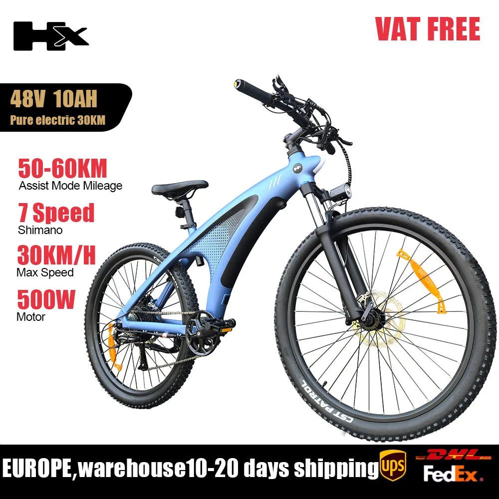 HUANCI HX Q5 2000W Electric Mountain Bike With Removable Battery Dual Hydraulic Brakes