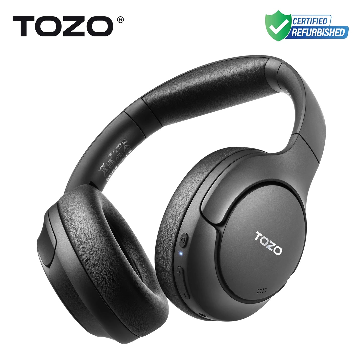 TOZO Refurbished HiRes Over Ear Headphones With Mic