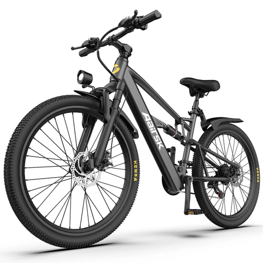 Max Speed Electric Bike 750W Peak Motor Step Through Adults 40 Mile Range 25 MPH Urban Commuter 21 Speed Dual Suspension