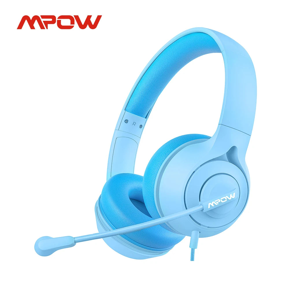 MPOW LH1 On-Ear Kids Headphones With Microphone And Safe Volume Limiter