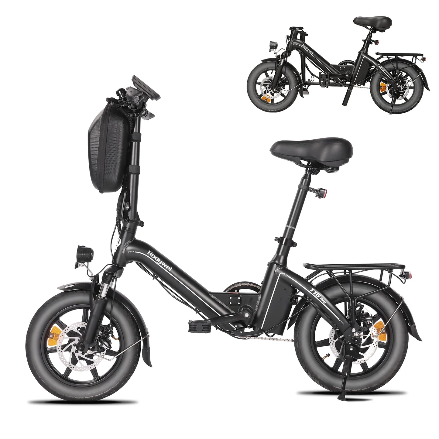Bodywel T16PRO Folding 14 Inch Electric Bicycle 250W 36V CE Certified