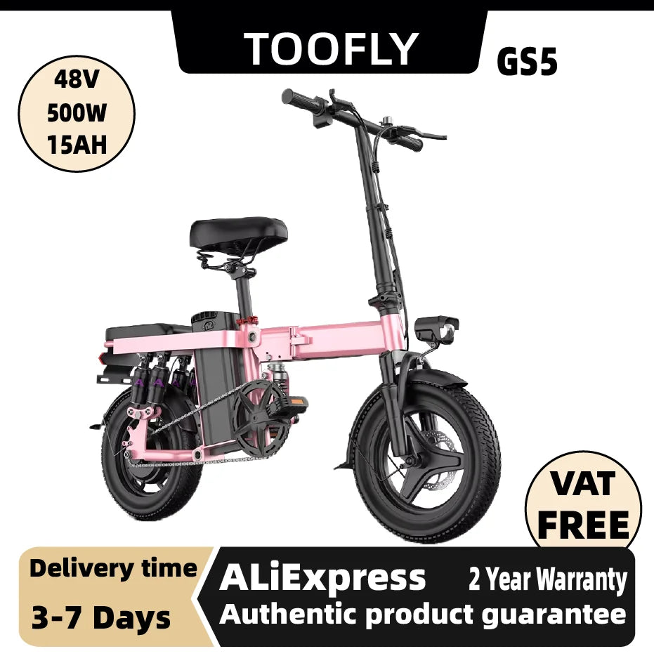 Toofly GS5 Foldable 500W Electric Bicycle 48V Ebike