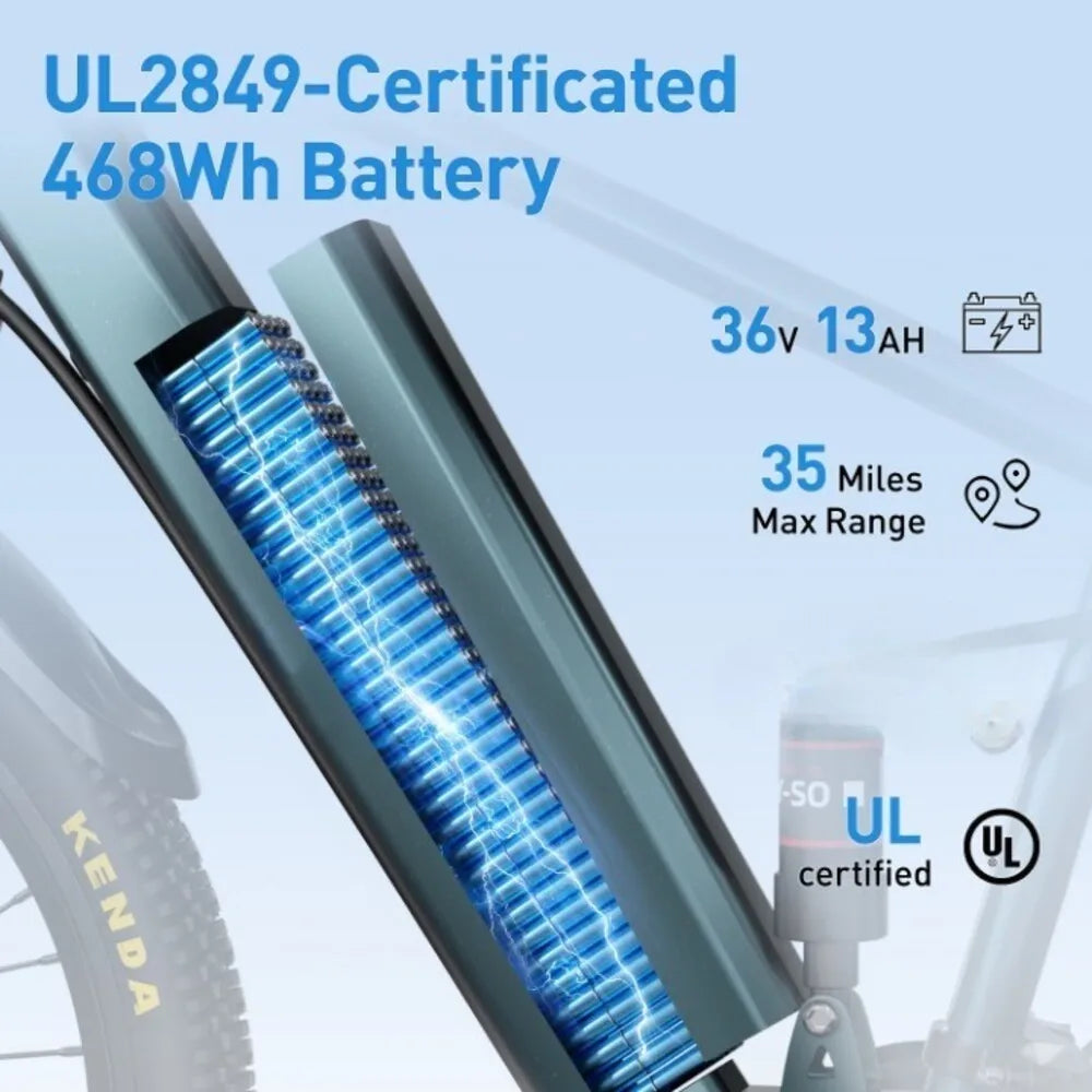 Adults Electric Mountain Bike 36V Battery 500W Motor 21 Speed