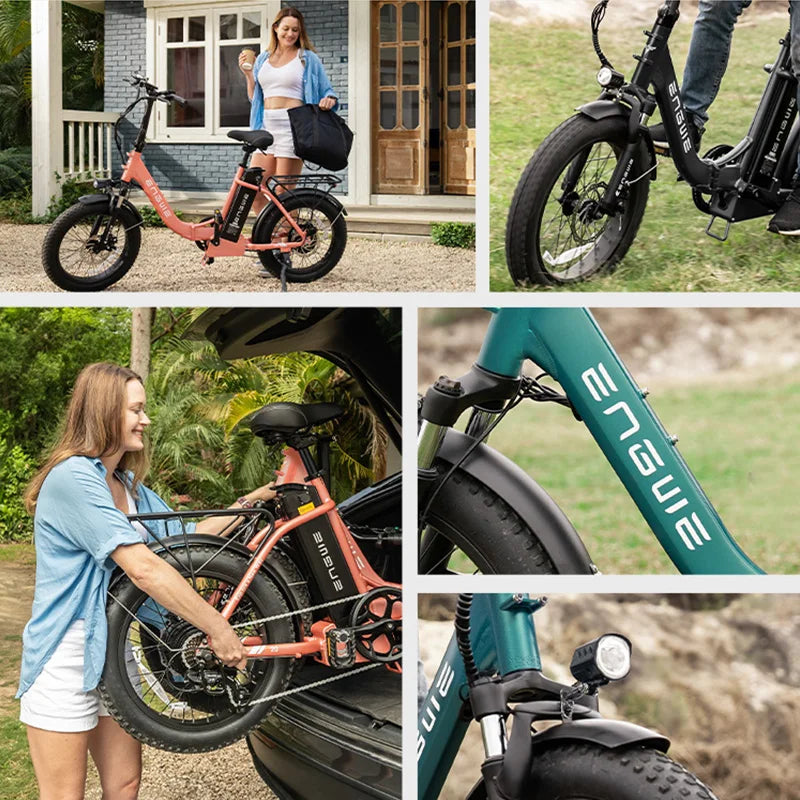 Engwe L20 Folding Electric Bike For Adults With Fat Tires