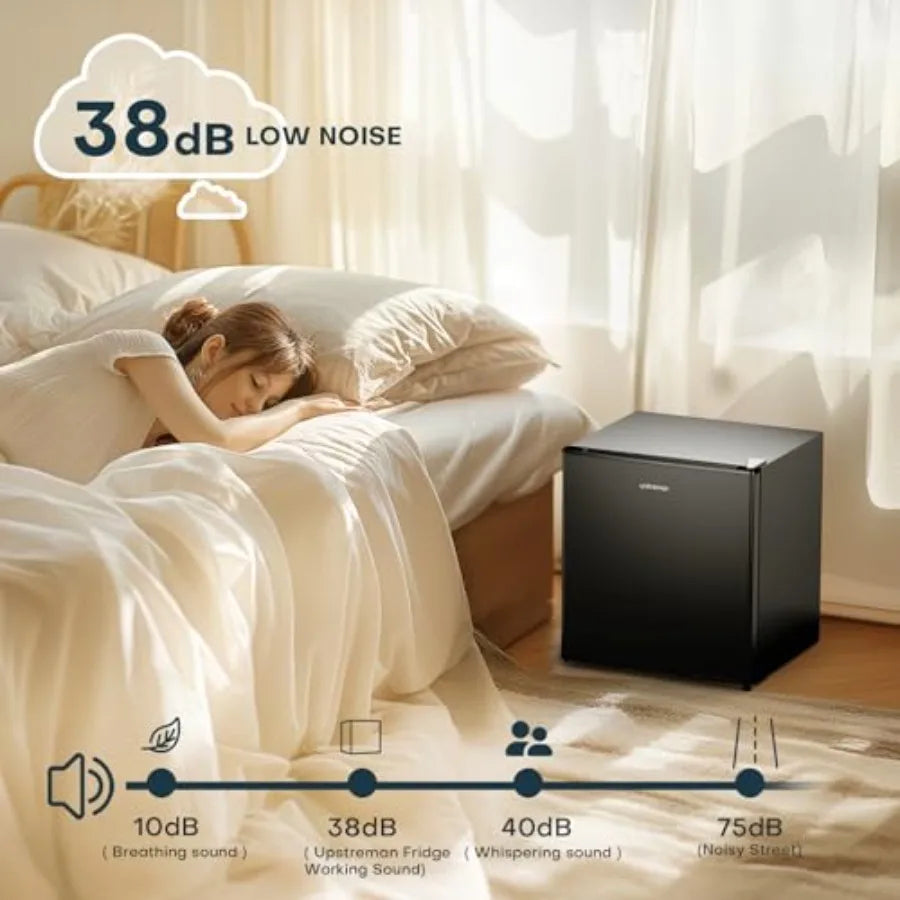 XMSJ Mini Fridge With Freezer Single Door for Dorm