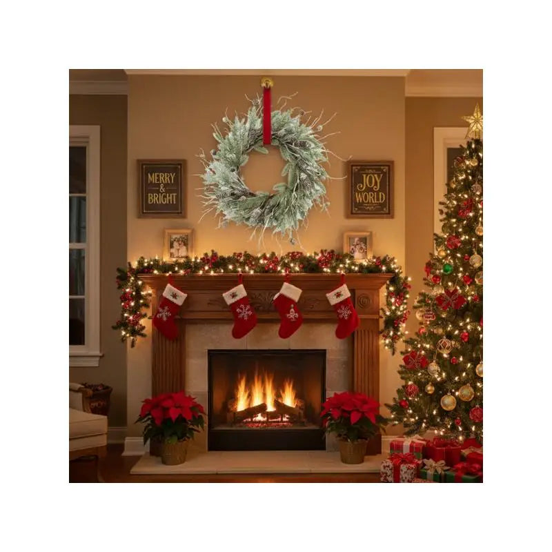Pine Wreath With Pinecones And Greenery For Holiday Door Decor