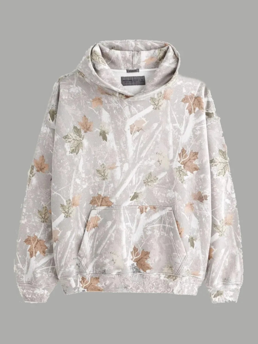 CN Fujian Maple Camouflage Hoodie With Leaf Branch Pattern