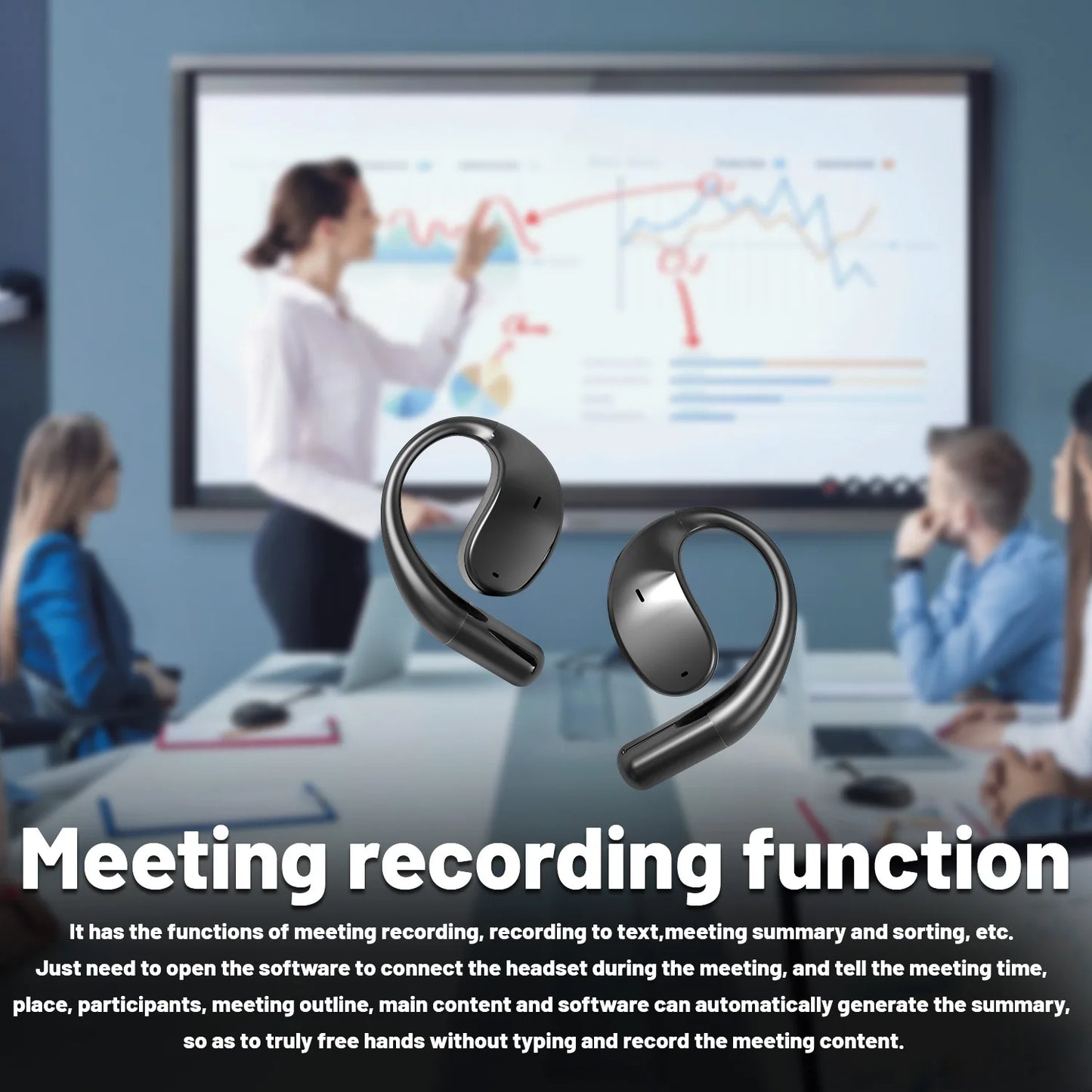 SHUKE Translate Wireless Earphones Real-Time 144 Language Translation