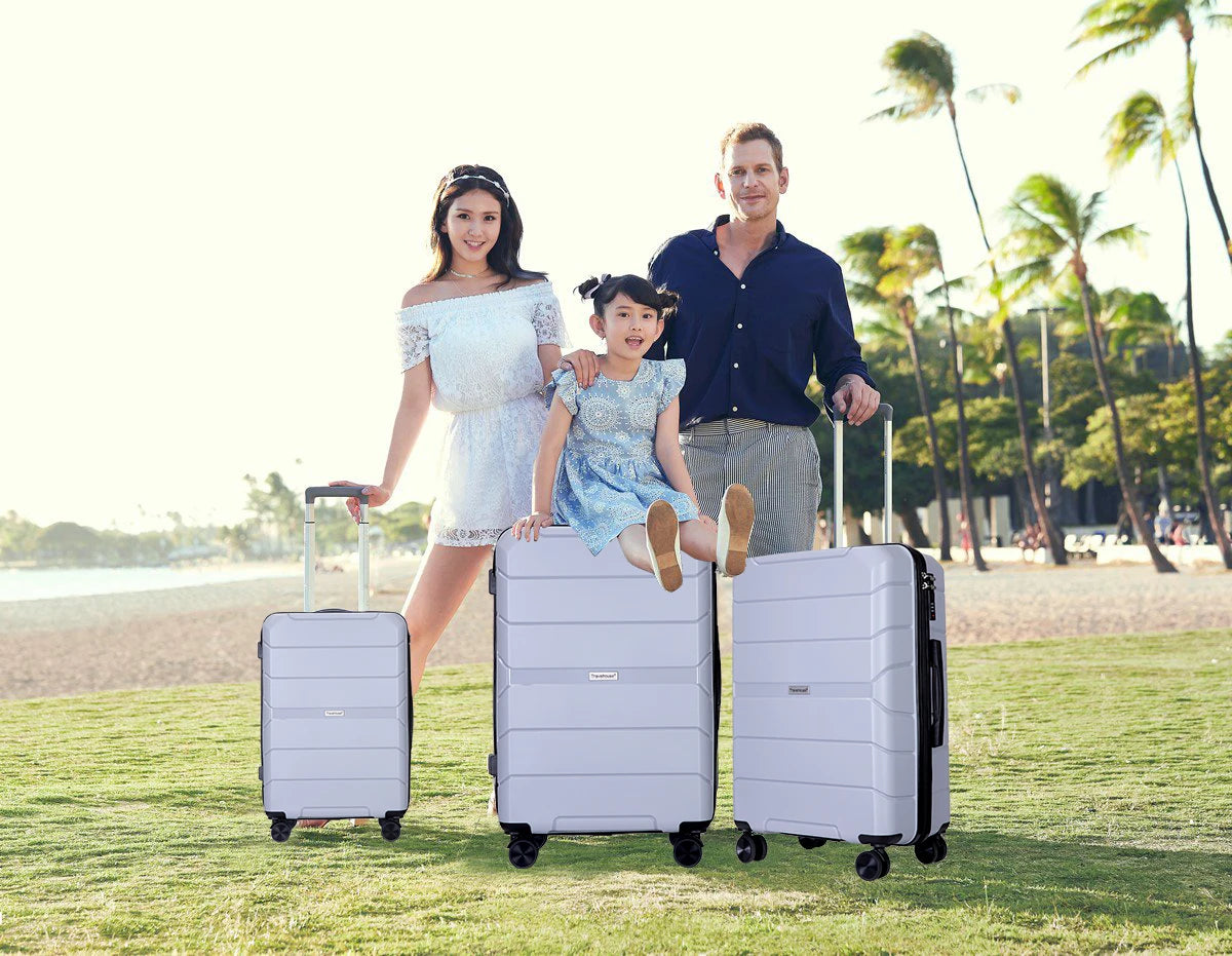Travelhouse Hardshell Spinner Lightweight Luggage Set With TSA Lock 3-Piece
