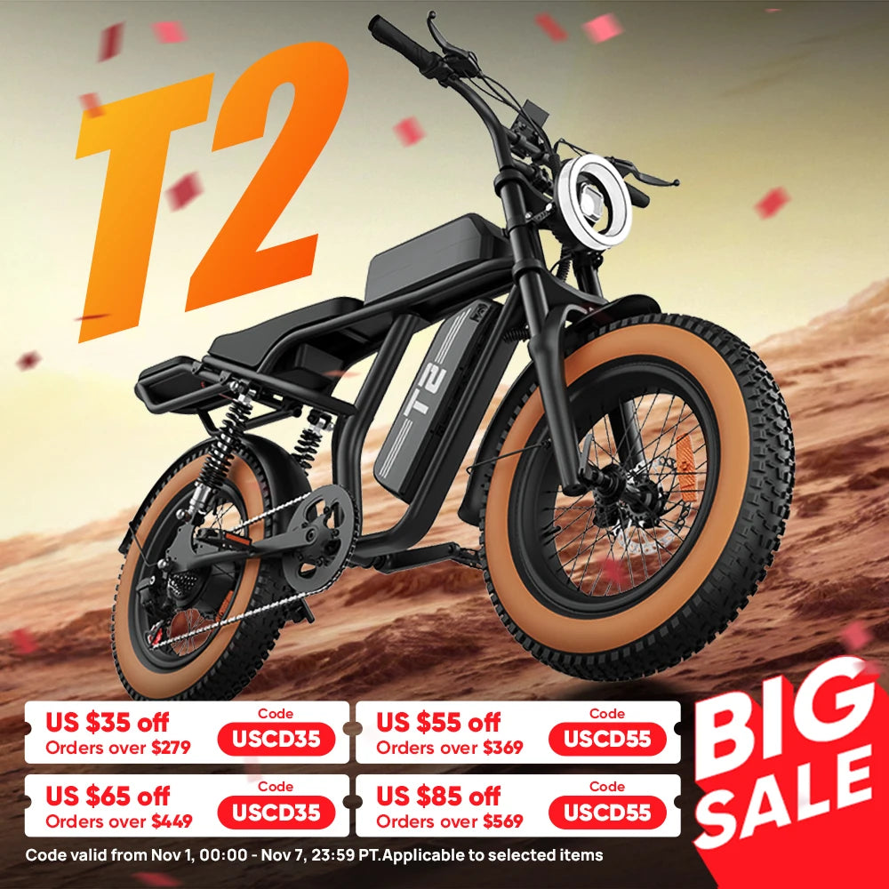 URLIFE 1500W Peak Electric Mountain Bike 48V 15.6Ah Removable Battery 28 MPH 100 Mile Range Fat Tire