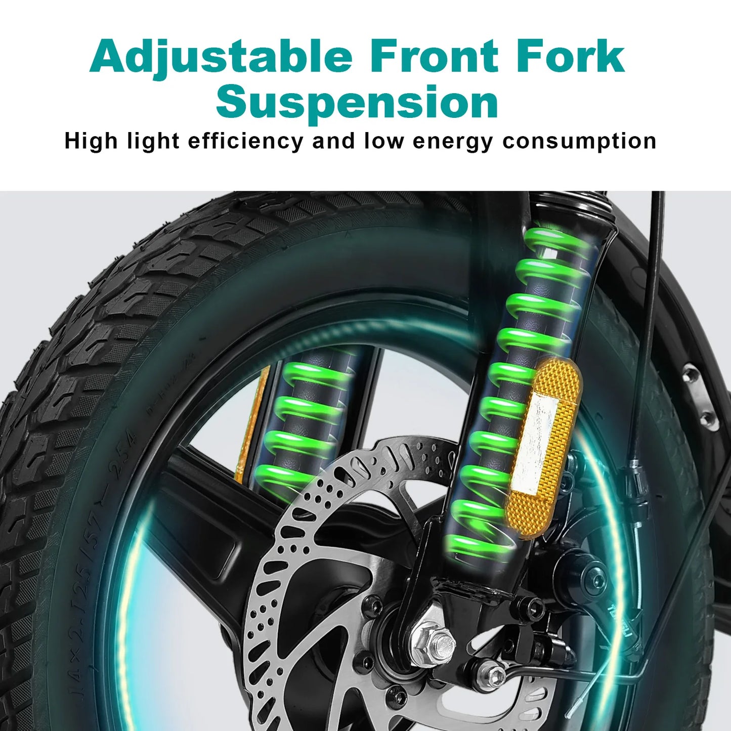 LELEKUAIC Foldable Electric Bike 500W Removable Battery